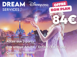 Disney bon plan daté 1 jour 2 parc